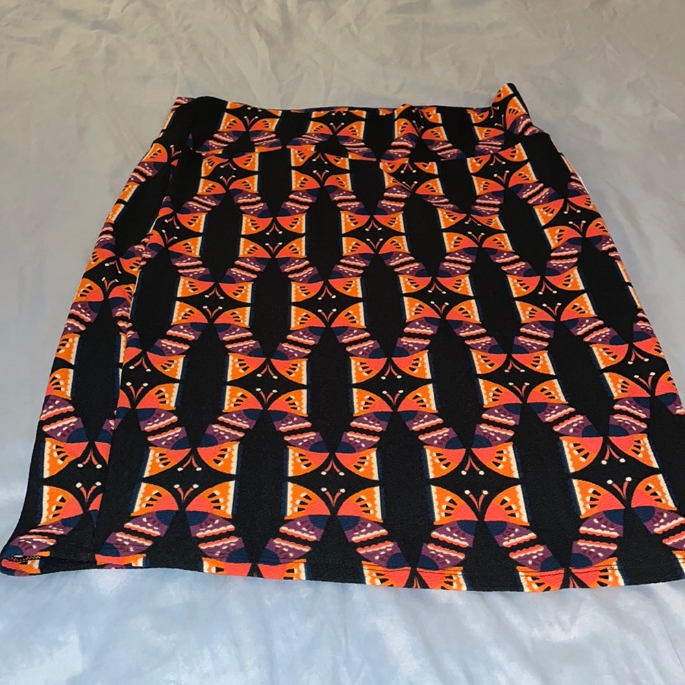 NWT orange and black skirt